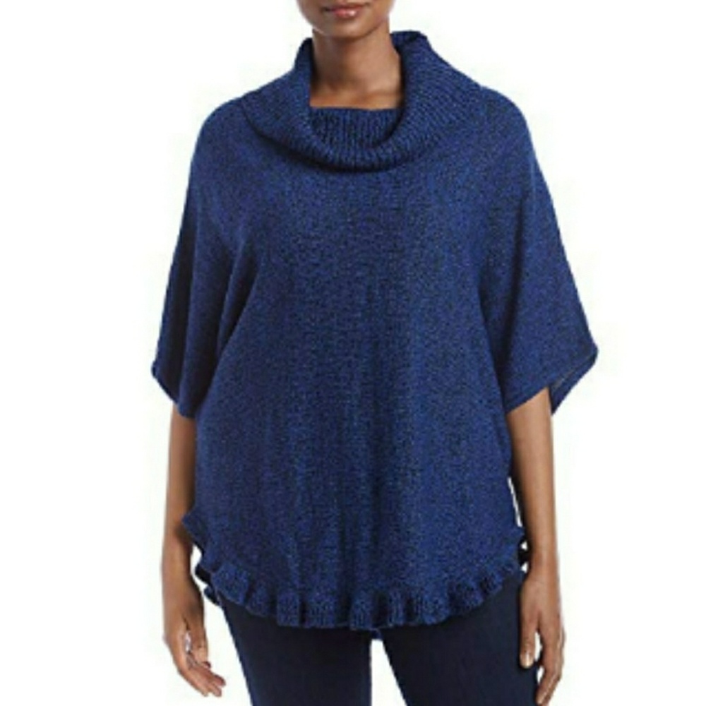 LAST 1! PLUS Cowl Neck Marled Knit Sweater - Picture 6 of 6